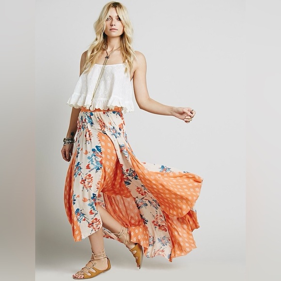 Free People Show You Off High-Low Maxi Skirt - Picture 4 of 8